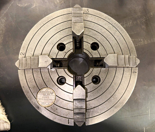 Burnerd jaw manual - 8”, 4-jaw