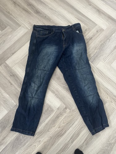 Biker wears kevlar lined - kevlar,