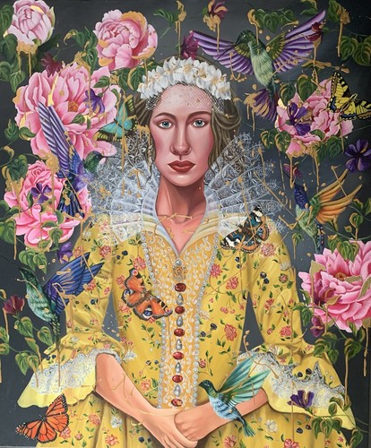 Original whimsical oil - original,