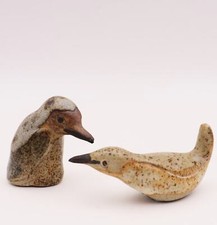 Tremar Pottery Handmade UK Penguins Bird Set No 6 Great Britain Cornwall #S