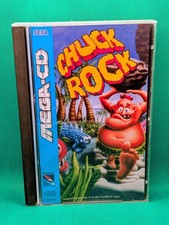 Sega Mega-CD Chuck Rock | CIB Rare T-93045-50 Big Box Version | VGC | Tested