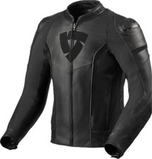 Men's Revit Motorcycle Leather Jacket Cowhide Motorbike Racing Biker Jacket