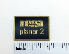 Rega Planar 2 Custom Engraved Solid Brass Turntable Badge Logo