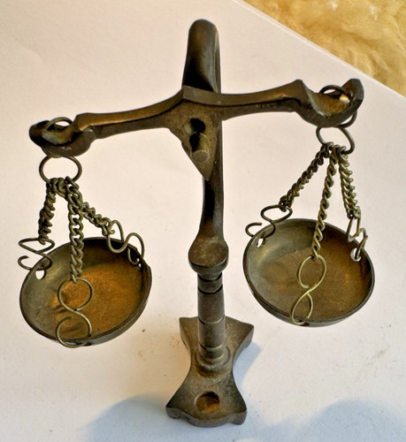 Scales justice brass - of,