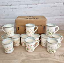 Vintage Biltons Staffordshire Tableware England Floral Coffee Tea Mugs 12 Set