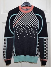 Sweaty Betty Peak Ski Base Layer Top Size M Wool Blend Stretch Black L Sleeve