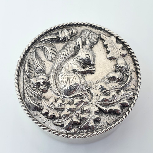 Sterling silver squirrel - sterling,