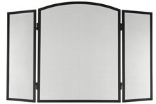 Black Metal Fire Guard 3-Panel