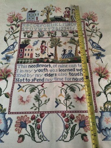 Large antique style sampler - large,