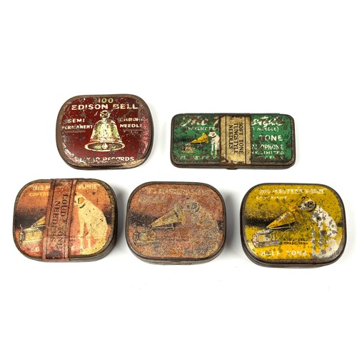 Gramophone needle tin hmv - tin,