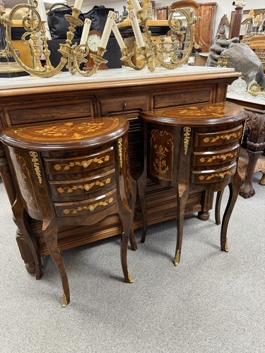 Pair french demi - lune, louis