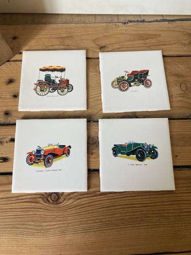 Vintage classic car ceramic - car,