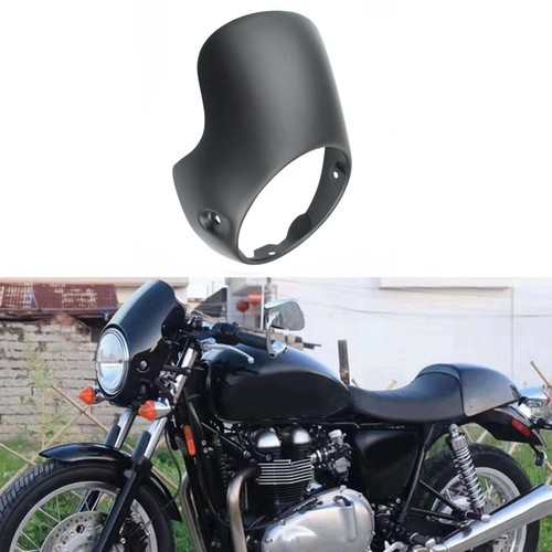 Black motorbike headlight - 8",
