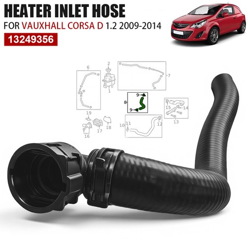 Heater matrix coolant inlet - heater,