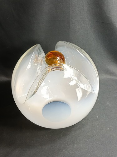 Vintage murano white cased - murano,