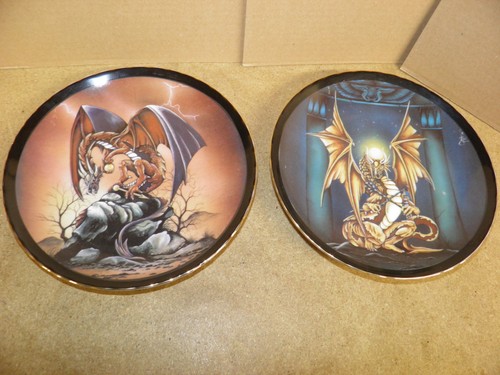 Lot dragon plates - of,