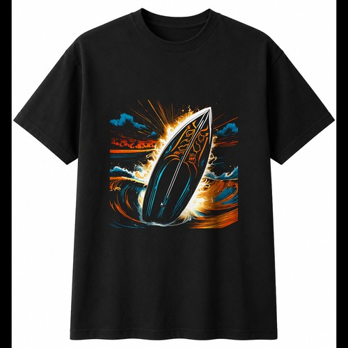 Surfboard with sparks - surfboard,