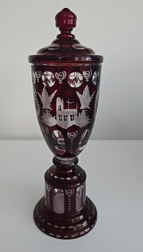 Vintage boho egermann ruby red - egermann,