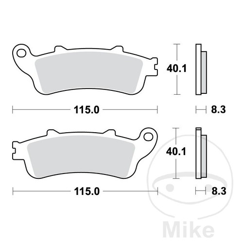 Trw sintered rear - rear, brake