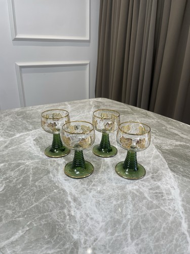 Vintage green stem wine - green,