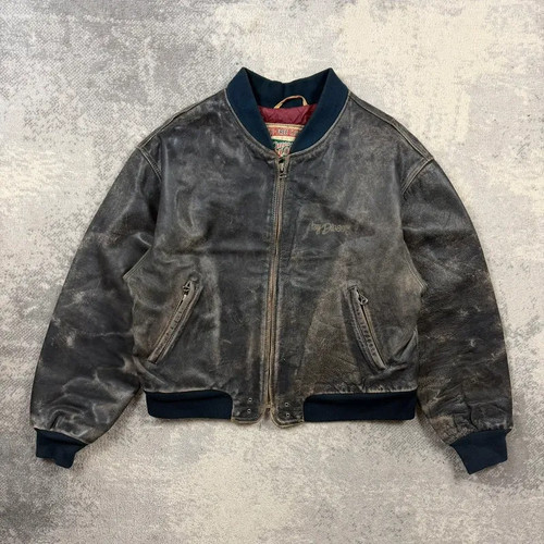 Vintage diesel leather jacket - diesel,