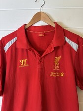 LIVERPOOL FOOTBALL CLUB LFC POLO SHIRT WARRIOR SIZE L / XL