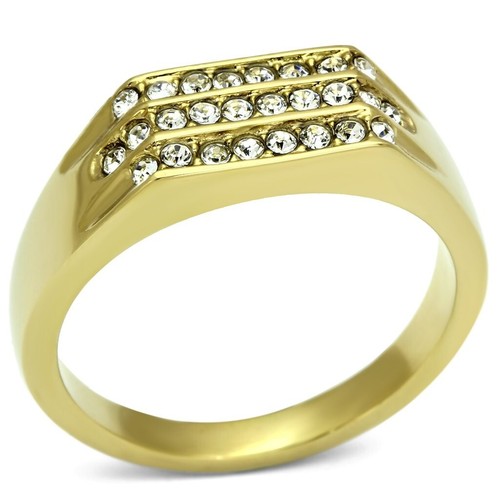 Mens gold signet ring pave - gold,