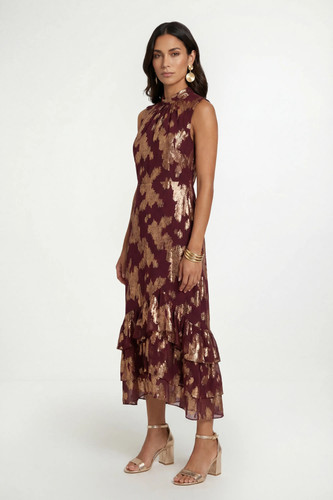 Wallis plum maxi dress - maxi,