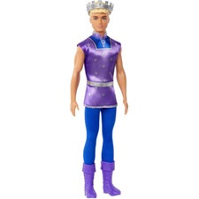 Barbie Royal Ken Blonde Hair Doll and Purple Outfit Mattel New Kids Children Toy
