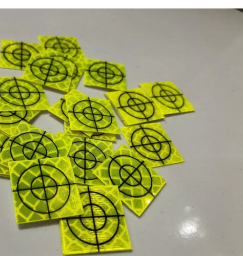 Yellow retro survey targets - yellow,