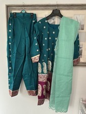 Traditional Teal Blue Pink and