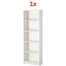 2x IKEA GERSBY Bookcase White 60x180cm Slim Tall Narrow Storage Shelf Unit Books