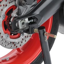 Rear wheel mounting stand