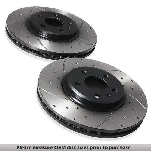 Front drilled grooved - grooved, 320mm