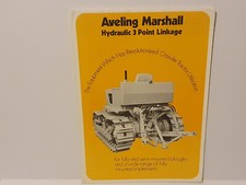 Track Marshall Aveling 3-point linkage for crawler tractors brochure from 1976