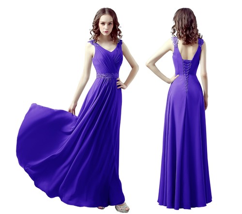 Woman chiffon straps neck - straps, v-neck