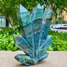 7.67LB  Rare Water Grass Agate Column - Dynamic Crystal Energy Point