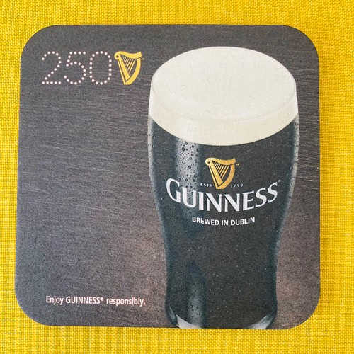 Guinness beer coaster 250 - coaster,,