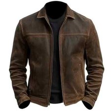 Mens Distressed Brown Cafe