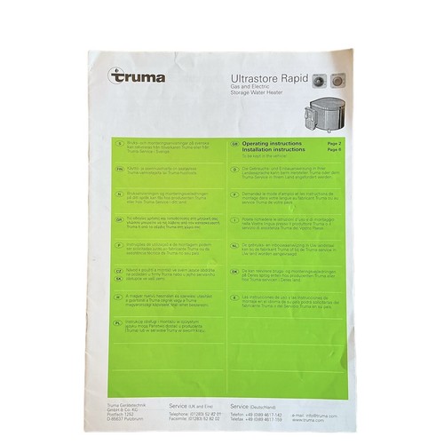 Truma ultrastore water - truma, heater