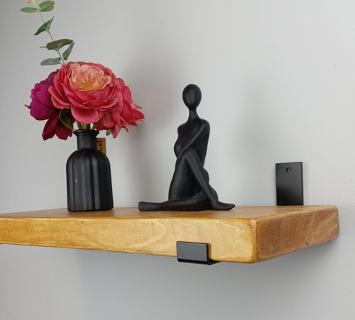 Rustic chunky wooden - rustic, shelf