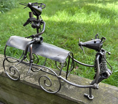Novelty metal wine bottle - metal,