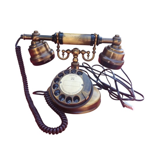 Vintage astral brass telephone - vintage,