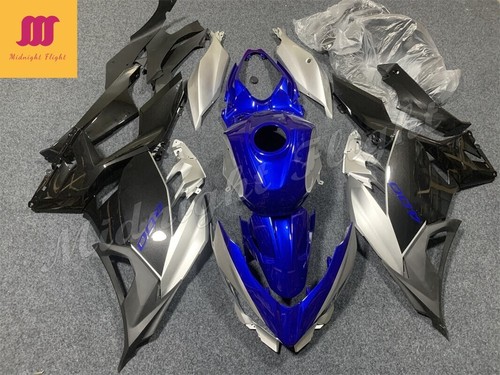 Blue silver black fairing kit - black,