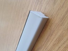 Upvc Door Rainwater Deflector Weather Bar STICK ON/SELF ADHESIVE White 800mm Z2