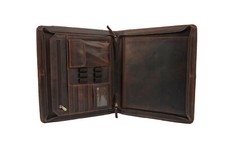 Buffalo Leather Portfolio PadFolio Business Organizer A4 Document Folder Case