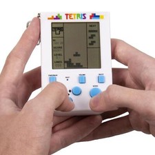 Tetris Keyring Arcade Game. Retro Handheld Game with Original Gameplay & Sounds.
