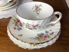 Minton, Marlow Individual Trio, Cup, Saucer, Plate vintage fine bone china t
