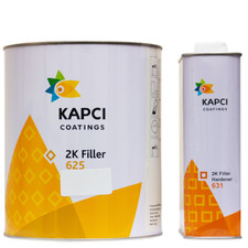 KAPCI 625 2K HIGH BUILD FILLER PRIMER WITH HARDENER - WHITE - 3.75 LITRE KIT