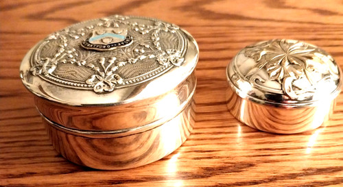 Vintage two silver plated - silver,